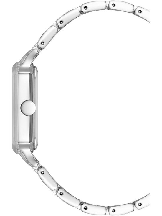 Nine West Women Nine West Women\'s Silver Analog Japanese Quartz Solid Octagonal Bracelet Watch